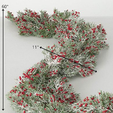 Haven Living 60-in. Cedar Red Berry Artificial Christmas Garland