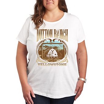 Plus Size Yellowstone Dutton Ranch Graphic Tee