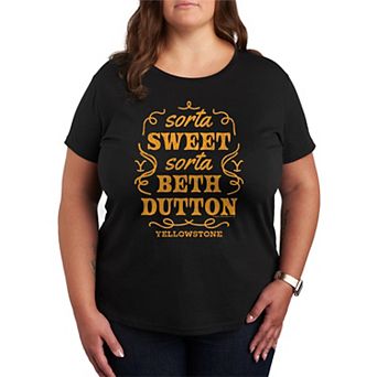 Plus Size Yellowstone Sorta Beth Dutton Graphic Tee
