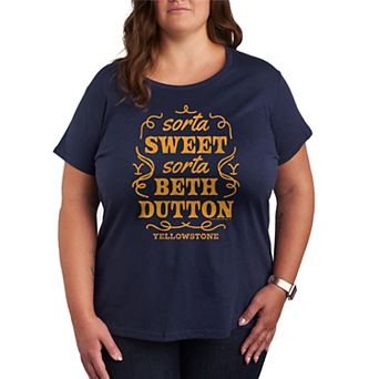 Plus Size Yellowstone Sorta Beth Dutton Graphic Tee