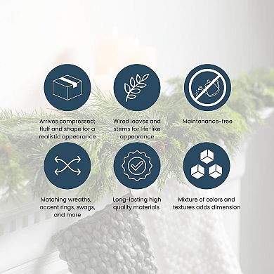 Haven Living 72-in. Soft Touch Pine Artificial Christmas Garland