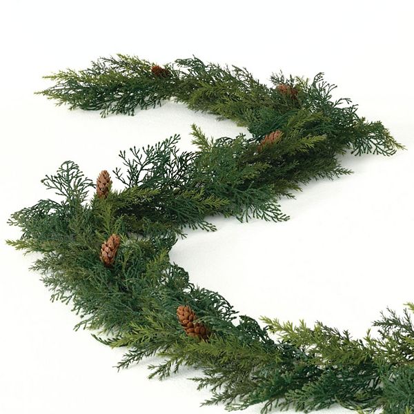 Haven Living 9-ft. Arborvitae Cedar Artificial Christmas Garland - Green