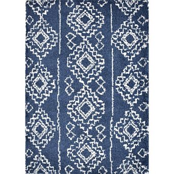 Mason Brooks Cloud Shag Tribal Print Area Rug