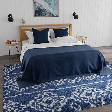 Mason Brooks Cloud Shag Tribal Print Area Rug