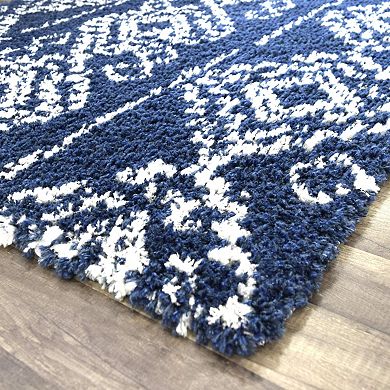 Mason Brooks Cloud Shag Tribal Print Area Rug