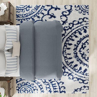 Mason Brooks Cloud Shag Geometric Print Area Rug