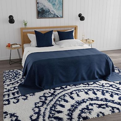 Mason Brooks Cloud Shag Geometric Print Area Rug