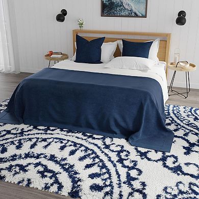 Mason Brooks Cloud Shag Geometric Print Area Rug