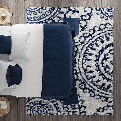 Mason Brooks Cloud Shag Geometric Print Area Rug