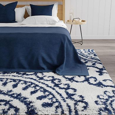 Mason Brooks Cloud Shag Geometric Print Area Rug