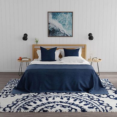 Mason Brooks Cloud Shag Geometric Print Area Rug