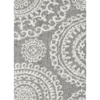 Mason Brooks Cloud Shag Geometric Muted Area Rug