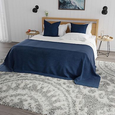 Mason Brooks Cloud Shag Geometric Muted Area Rug