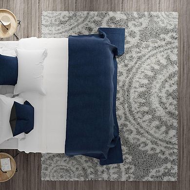 Mason Brooks Cloud Shag Geometric Muted Area Rug