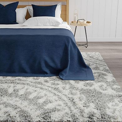 Mason Brooks Cloud Shag Geometric Muted Area Rug