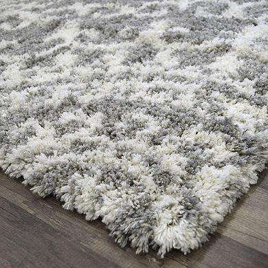 Mason Brooks Cloud Shag Geometric Muted Area Rug