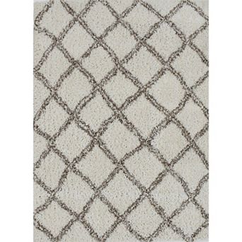Mason Brooks Cloud Shag Criss Cross Area Rug