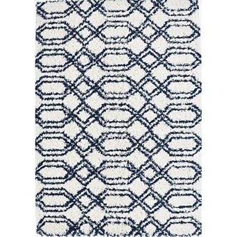 Mason Brooks Cloud Shag Linked Geometric Area Rug