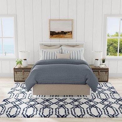 Mason Brooks Cloud Shag Linked Geometric Area Rug