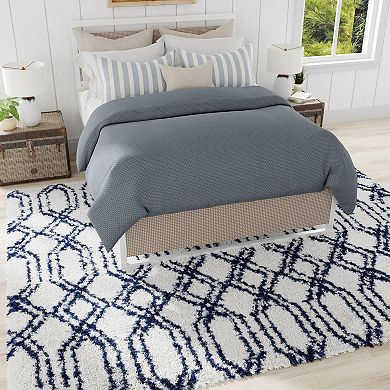 Mason Brooks Cloud Shag Linked Geometric Area Rug