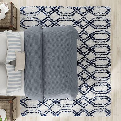 Mason Brooks Cloud Shag Linked Geometric Area Rug