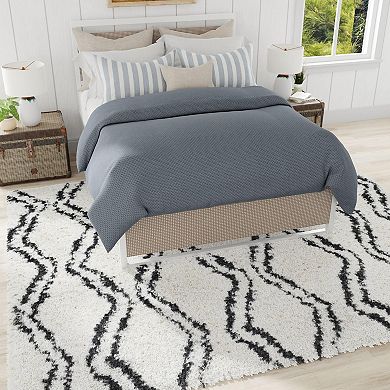 Mason Brooks Cloud Shag Zig-Zag Striped Area Rug