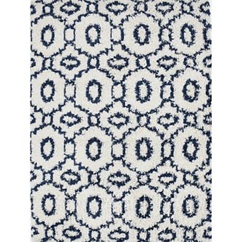 Mason Brooks Cloud Shag Geometric Medallion Area Rug