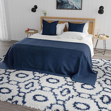 Mason Brooks Cloud Shag Geometric Medallion Area Rug