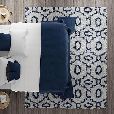 Mason Brooks Cloud Shag Geometric Medallion Area Rug