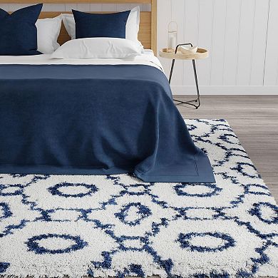 Mason Brooks Cloud Shag Geometric Medallion Area Rug