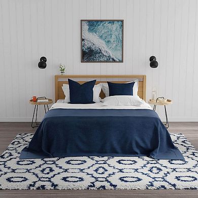 Mason Brooks Cloud Shag Geometric Medallion Area Rug