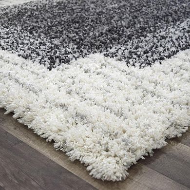 Mason Brooks Cloud Shag Crossfade Minimalist Area Rug