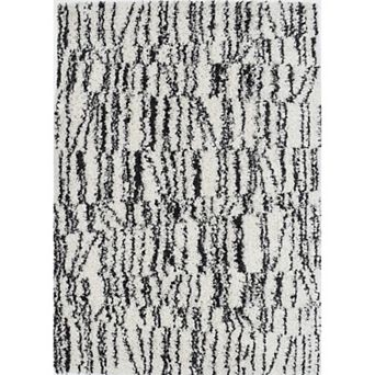 Mason Brooks Cloud Shag Ruffled Stripes Area Rug
