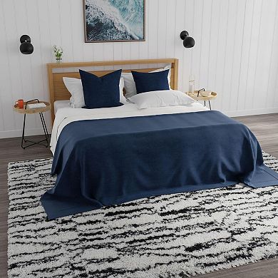 Mason Brooks Cloud Shag Ruffled Stripes Area Rug