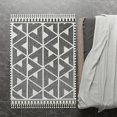 Mason Brooks Ibiza Muted Ikat Pattern Area Rug