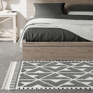 Mason Brooks Ibiza Muted Ikat Pattern Area Rug