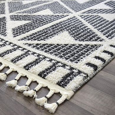 Mason Brooks Ibiza Muted Ikat Pattern Area Rug