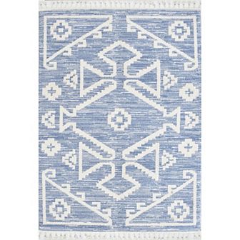 Mason Brooks Ibiza Minimalist Tribal Pattern Area Rug