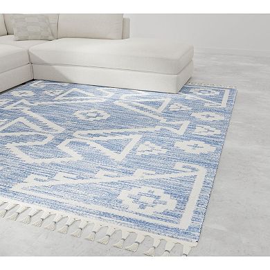Mason Brooks Ibiza Minimalist Tribal Pattern Area Rug