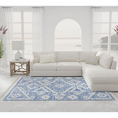 Mason Brooks Ibiza Minimalist Tribal Pattern Area Rug