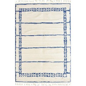 Mason Brooks Ibiza Geometric Border Area Rug