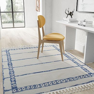 Mason Brooks Ibiza Geometric Border Area Rug