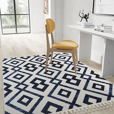 Mason Brooks Ibiza Bold Scroll Ikat Area Rug
