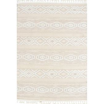 Mason Brooks Ibiza Tasseled Muted Tribal Striped Area Rug