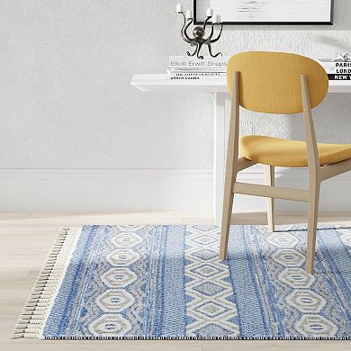 Mason Brooks Ibiza Tasseled Tribal Striped Area Rug
