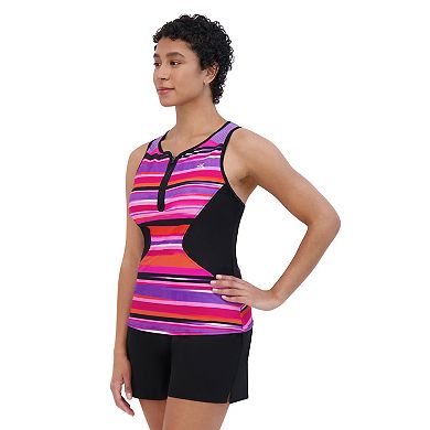 Plus Size ZeroXposur Terrace Scuba Tankini Swim Top