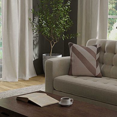 Rizzy Home Pattern-Blocked Throw Pillow