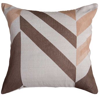 Rizzy Home Pattern-Blocked Throw Pillow