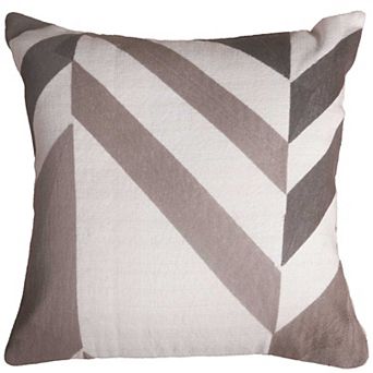 Rizzy Home Pattern-Blocked Throw Pillow