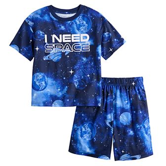Boys 4-16 Cuddl Duds 2 pc Pajama Shirt & Short Set